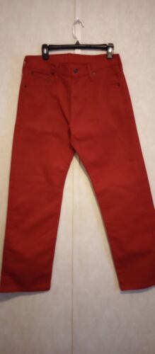 Levis 569 Rot Straight Fit Jeans W30 L32 Herren Baumwollmischung - Bild 2 von 9