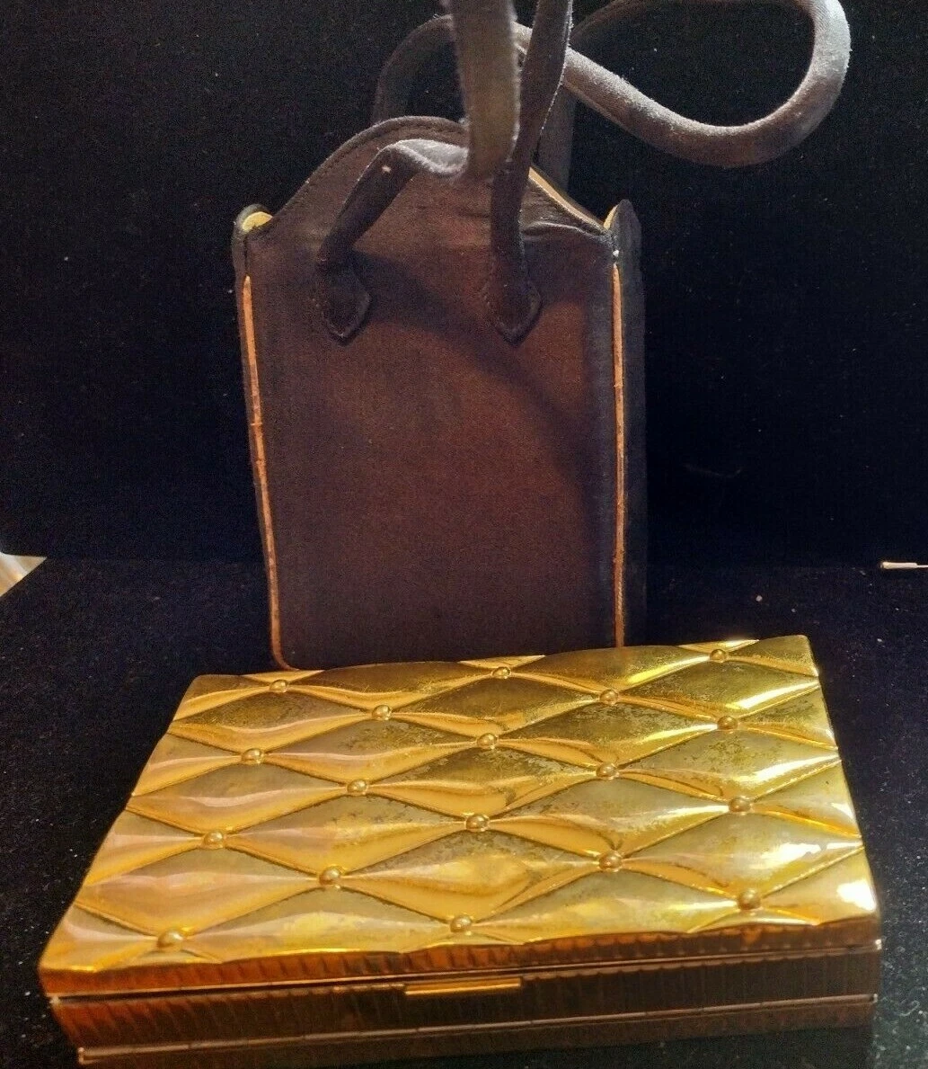 Evans double compact purse sales