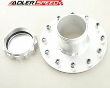 Billet Aluminum Straight Fuel Cell Fast Fill Filler Neck 12 Bolt Flange 