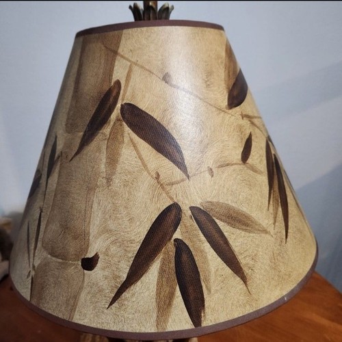 Tropical Lamp with Monkey in Hammock Tiki Light Faux Bamboo MAITLAND-SMITH STYLE - Picture 9 of 11