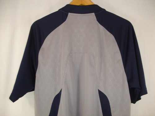 Reebok Dallas Cowboys 50th Anniversary Mens L Gray Blue Short Sleeve Polo Shirt - Picture 4 of 9