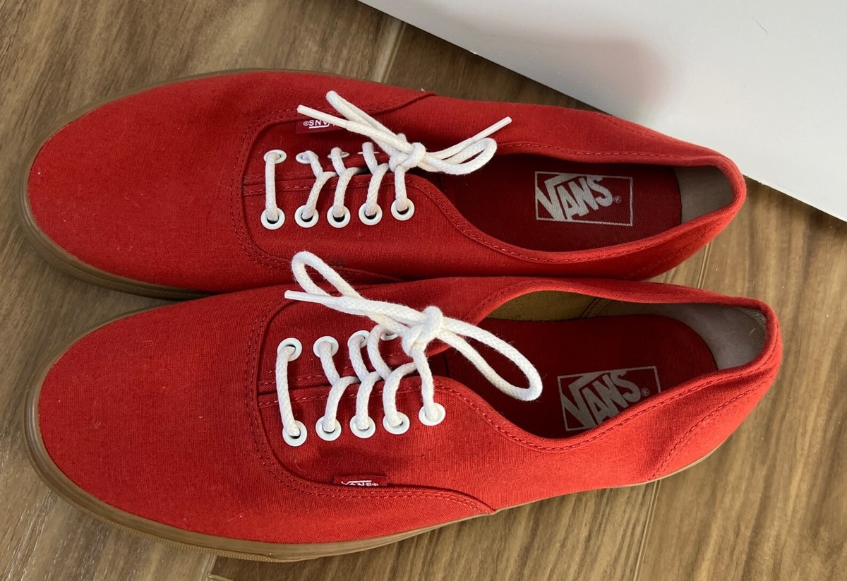 Sneaker Vans Authentic Red Gum Sole VANS Authentic Sneakers For