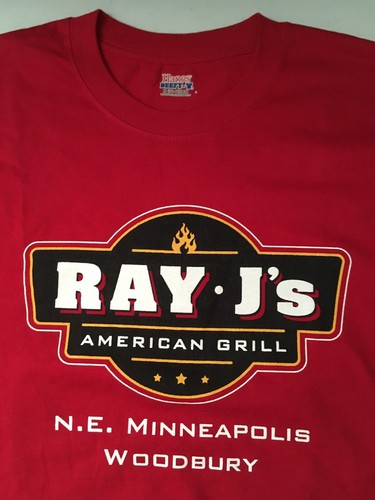Camiseta RAY Js American Grill Minneapolis Bordada Roja Mediana - Imagen 10 de 12