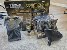 JT TAC-5 Recon Paintball Gun Kit w/ Hopper, Dual Pod Holder & Tune-Up Parts(New)