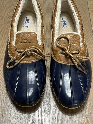 JBU by Jambu Women's Woodbury Waterproof Ankle Boot, Navy/Tan, Size 10M NWOT