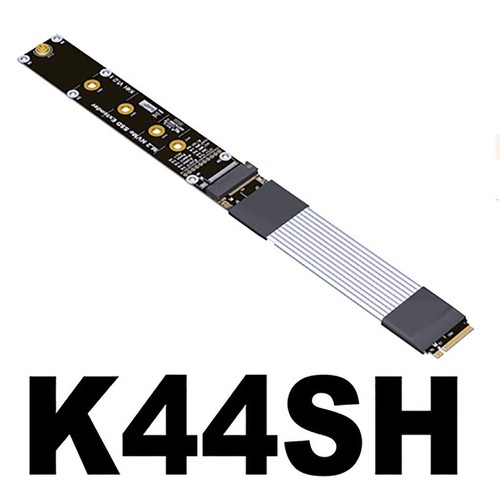 M.2 NVMe SSD Ribbon Cable Solid Drive Riser Card 4.0 5.0 X4 PCIE Key Extender - Picture 2 of 8