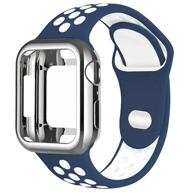 Silikon Ersatz Armband Mit Schutzhülle Für Apple Watch Series 2 3 4 5 6 7 8 SE Silikon Ersatz Armband Mit Schutzhülle Für Apple Watch Series 2 3 4 5 6 7 8 SE