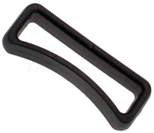 10 St. Schlaufen gebogen f&uuml;r 25mm Gurtband Kunststoff Acetal Schlaufe Ovalring