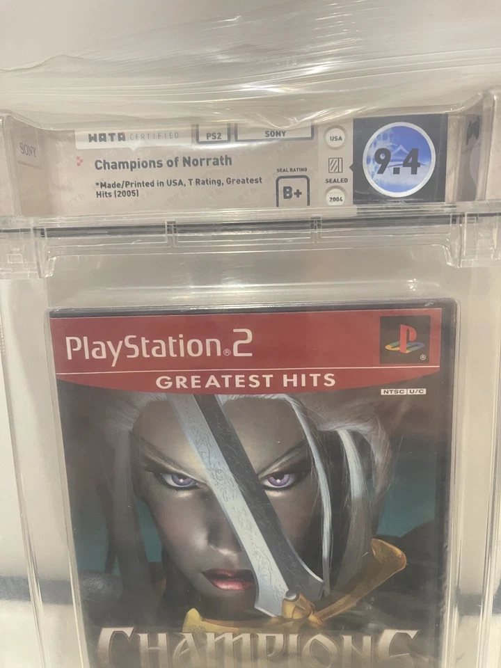 PS2 PlayStation 2 Champions Of Norrath Factory Sealed WATA Graded 9.4 - B+ Seal - Image 2 of 4