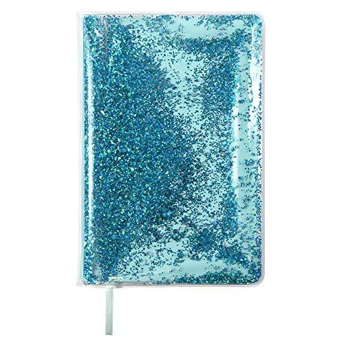 | Journal With Liquid Glitter Cover | 120 Sheets College Ruled | Aqua Glitter y - Picture 1 of 5