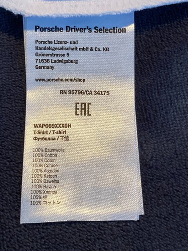 PORSCHE DESIGN NOS MEN'S 2016 911 RSR TRIBUTE T~SHIRT EURO XL/USA L NIBWT. - Picture 13 of 17
