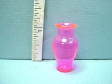Miniature Pink Glass Classic Vase Tall #HB042 Bright Delights 1/12th Scale