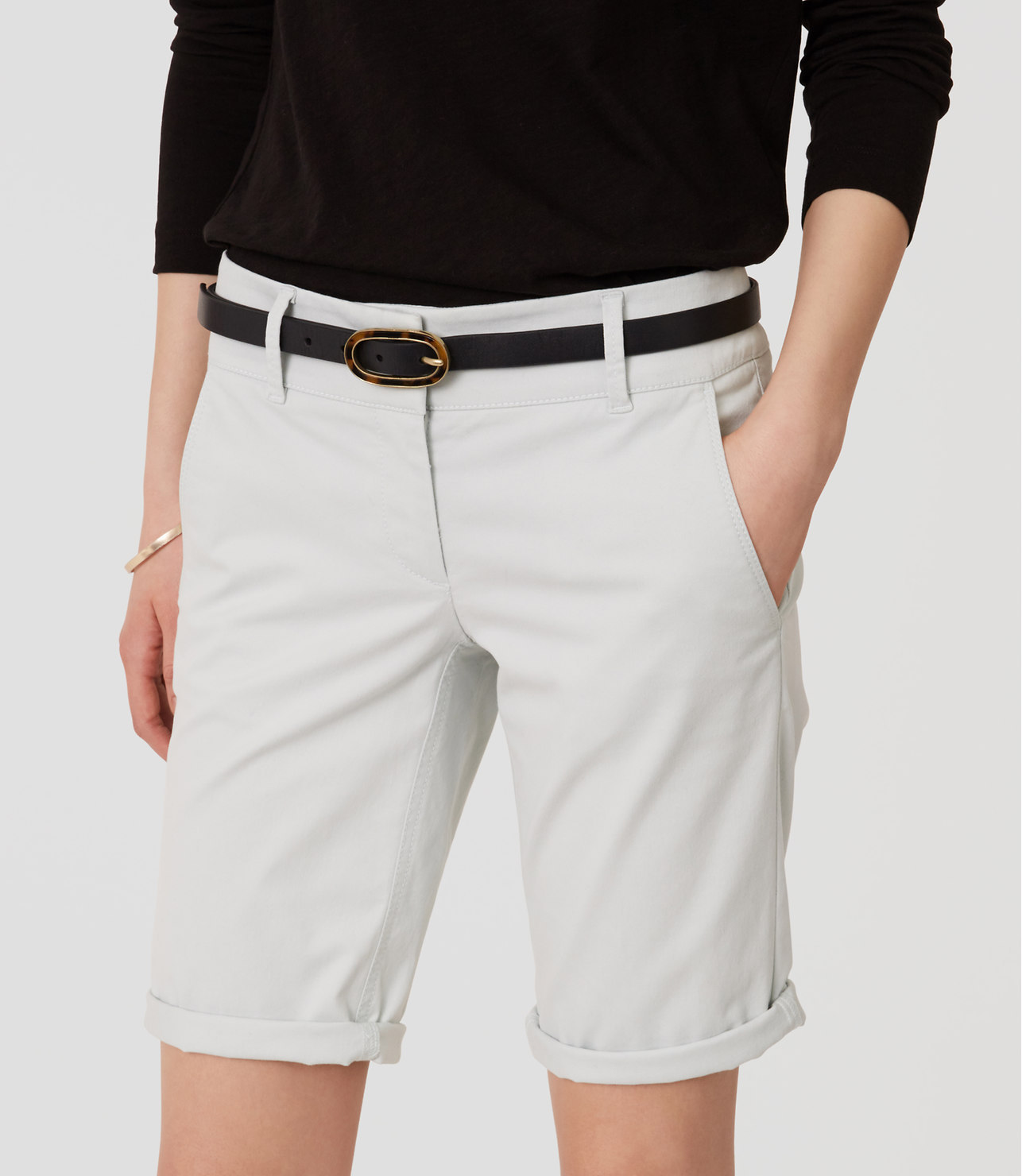 Ann Taylor LOFT Bermuda Roll Shorts Size 00, 0 Various Colors NWT