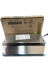 Broan 30" Ductless Under Cabinet Range Hood Stainless FOR PARTS NOT WORKING
