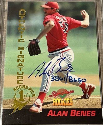 1994 Signature Rookies MLB 1st Round Pik Auth. Signature #22 Alan Benes/8650