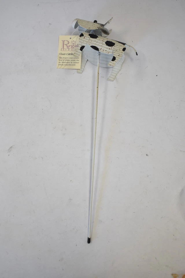 Lote de 2 Regales Arte y Regalo Césped Jardín Ornamento Vaca Granero Planta Pick 16" 12786 Foto 2 de 4