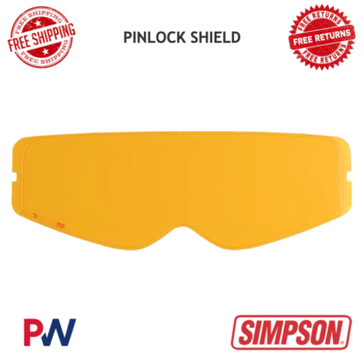 Simpson シンプソン ダークサム ゴールドバイザー ピンロックシート Simpson Motorcycle Pinlock Shield Fits Ghost/Mod/Speed Bandit