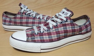 plaid converse low top