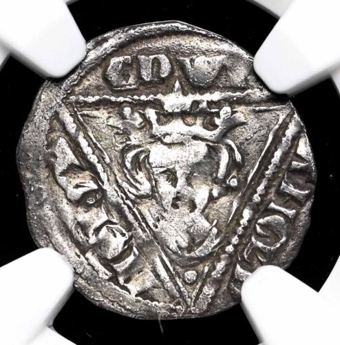 IRELAND. Edward I "Longshanks", 1297-1302, Silver Penny, Dublin, NGC VF Details - Afbeelding 1 van 4