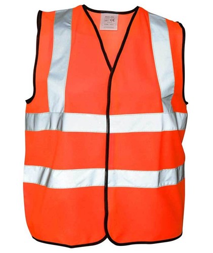 Chaleco Hi Vis Texto Personalizado Logotipo Imagen Impresa - Hi Viz para Seguridad etc trabajo - Imagen 4 de 6
