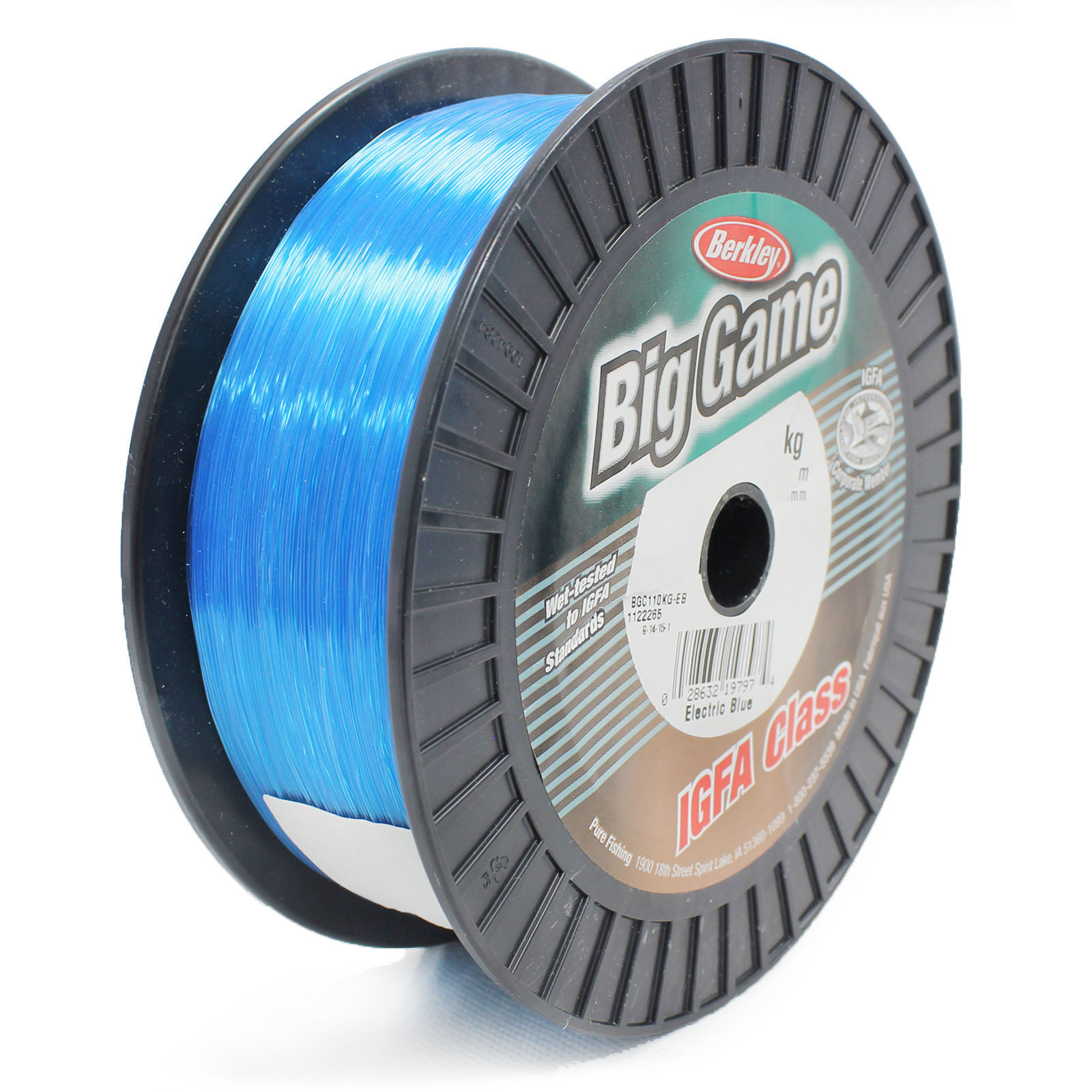 BERKLEY BIG GAME IGFA Bulk Spool Fishing Line Blue 600 m - 8 kg 17 Lb -  0.39mm