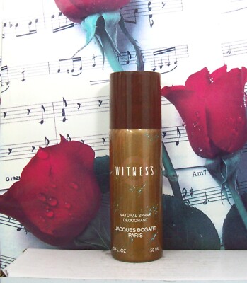 Jacques Bogart Witness Deodorant Spray 5.0 FL. OZ. NWOB