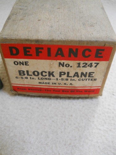 Vintage Stanley Defiance # 1247 Blockhobel in OVP - Bild 2 von 13
