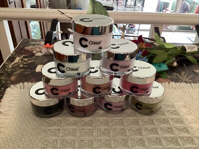Lot of 10 Chisel Nail Art 2 in 1 Acrylic & Dipping Powder 2oz peofessional #2