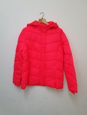 Faded Glory Jacket Quilted Coat Xl Bright Pink Hooded Rspca Middlesex/herts