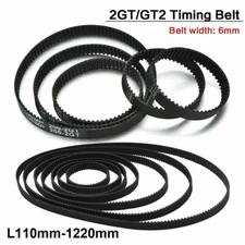 Timing Belt GT2 Power Drive Belt 98mm-1524mm Closed Rubber Belts Pulley CNC 3D