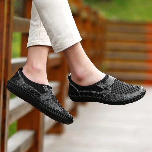Herren Halbschuhe Slip on Sommer Loafer Slipper Mokassin Hausschuh Fahrschuhe - Bild 17 von 28