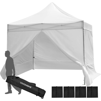 10x10 EZ Commercial Pop UP Canopy Tent Outdoor Folding Gazebo Wedding Party Tent