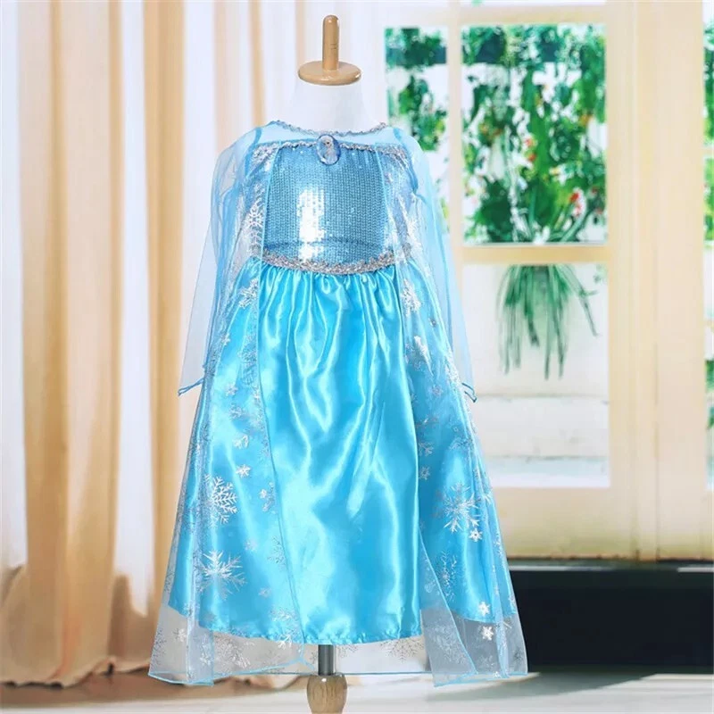 Deguisement Reine Des Neiges Robe Elsa Tulle Neuf 3 ,4, 5, 6, 7/8 Ans