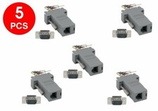 5 Pcs DB9 Male 9-Pin RS232 to RJ11 RJ12 6P6C Telephone Phone Line Adapter Lot
