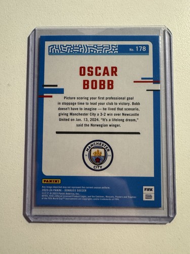 2023-24 Panini Donruss FIFA - Rated Rookie Cubic Oscar Bobb (RC) Man City - 第 2/2 張圖片