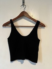 Urban Outfitters Out From Under Black Ribbed Cropped Tank Sz Large