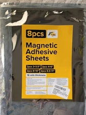 XBet Magnetic Adhesive Sheets 8pc Various Sizes