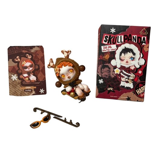 Skullpanda Reindeer Figure w/ Box & Card Fun Ride Tell Me What You Want POPMART - Picture 2 of 5