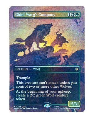 MTG | Chief Warg's Company | The Hobbit | Foil | NM | EN