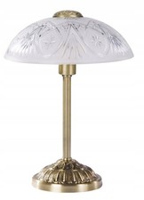 Image of Brass White Table Lamp 1x40w E14 Height 42cm