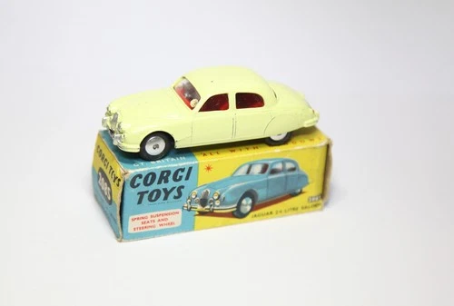 Corgi 208S Jaguar 2.4 Litre Saloon In Original Box - Excellent Vintage 1960s