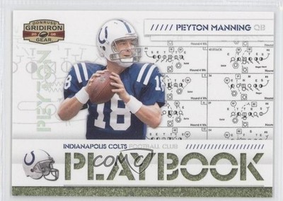 2008 Donruss Gridiron Gear Playbook Silver 201/250 Peyton Manning #PL-2 HOF 0f8