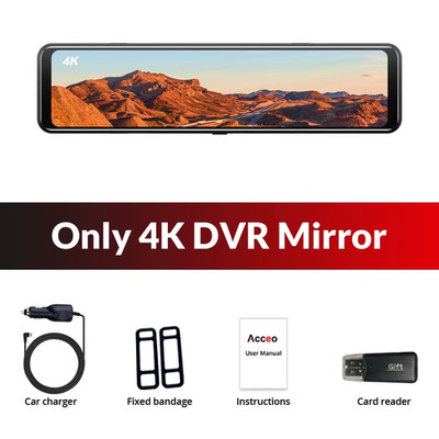 A45P 4K WIFI GPS Auto DVR 12 Zoll Touch IPS Bildschirm Park Rückspiegel Optional 
