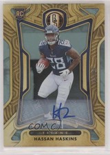 2022 Panini Gold Standard Rookies Platinum 21/49 Hassan Haskins #129 Auto 0s9t
