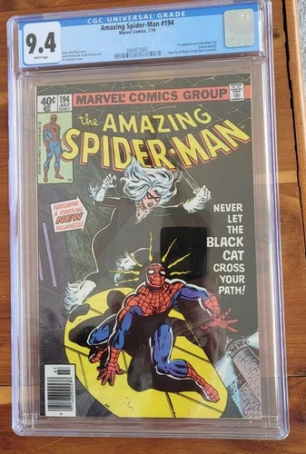 The Amazing Spider-Man #194 Newsstand  (Marvel July 1979) CGC 9.4  White pages