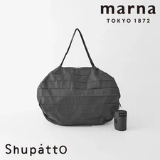 MARNA ShupattO Quick Folding Compact Packable Tote Bag Charcoal Gray Medium 15L