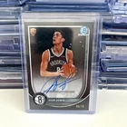 Egor Demin 2025 Bowman Chrome Black Xfractor ON CARD AUTO Color Match /10
