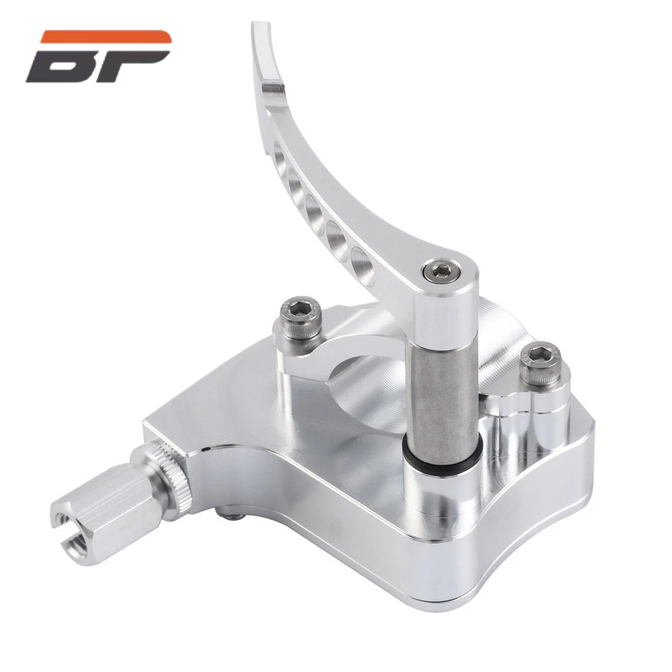 Billet Thumb Throttle Silver For Honda Sportrax 450 TRX450R TRX450ER Warrior 350 - Image 2 of 4