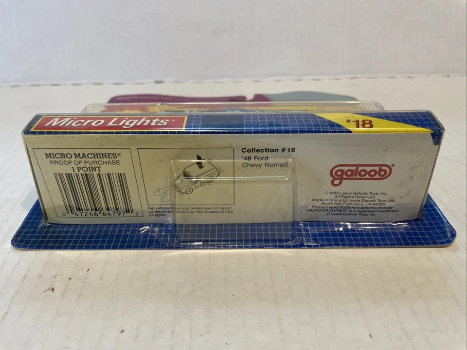 Micro Machines Vintage Lot Heavy Workers #4 Lights #18 1989 Sealed MOSC New - Image 4 of 4