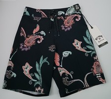 TAGS Billabong Black Signature Tropical Upcycler Pro BoardShort Sz.22